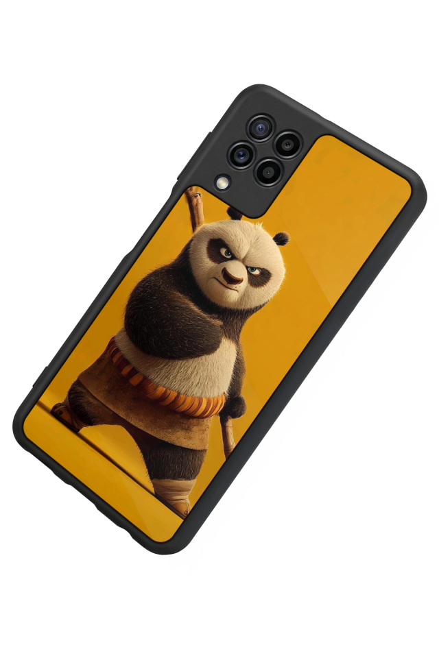 Samsung Galaxy M22 Uyumlu Kung Fu Panda Tasarımlı Glossy Premium Kılıf