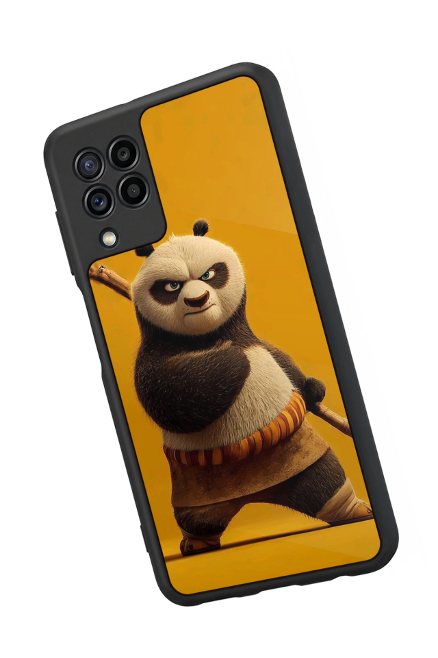 Samsung Galaxy M22 Uyumlu Kung Fu Panda Tasarımlı Glossy Premium Kılıf