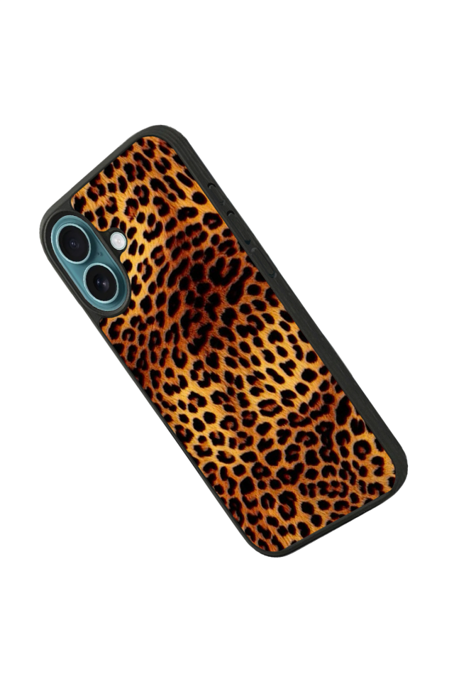 iPhone 16 Plus Uyumlu Leopar Tasarımlı Glossy Premium Kılıf