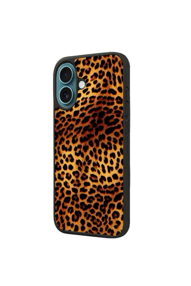 iPhone 16 Plus Uyumlu Leopar Tasarımlı Glossy Premium Kılıf