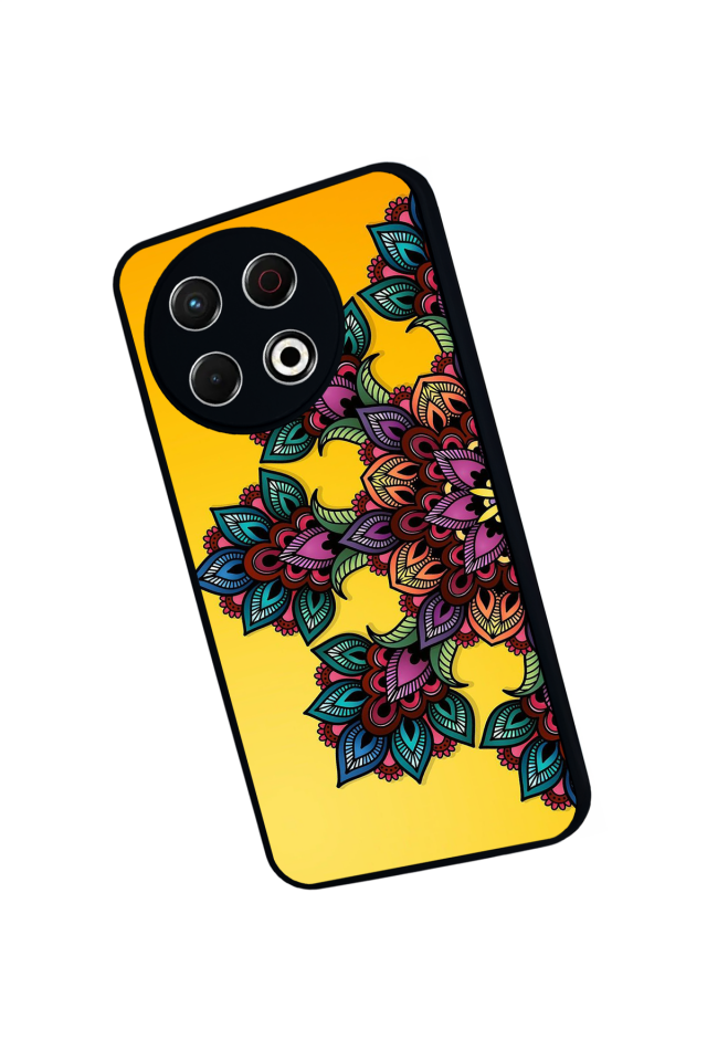 Tecno Spark 30 Pro Uyumlu Mandala Tasarımlı Glossy Premium Kılıf