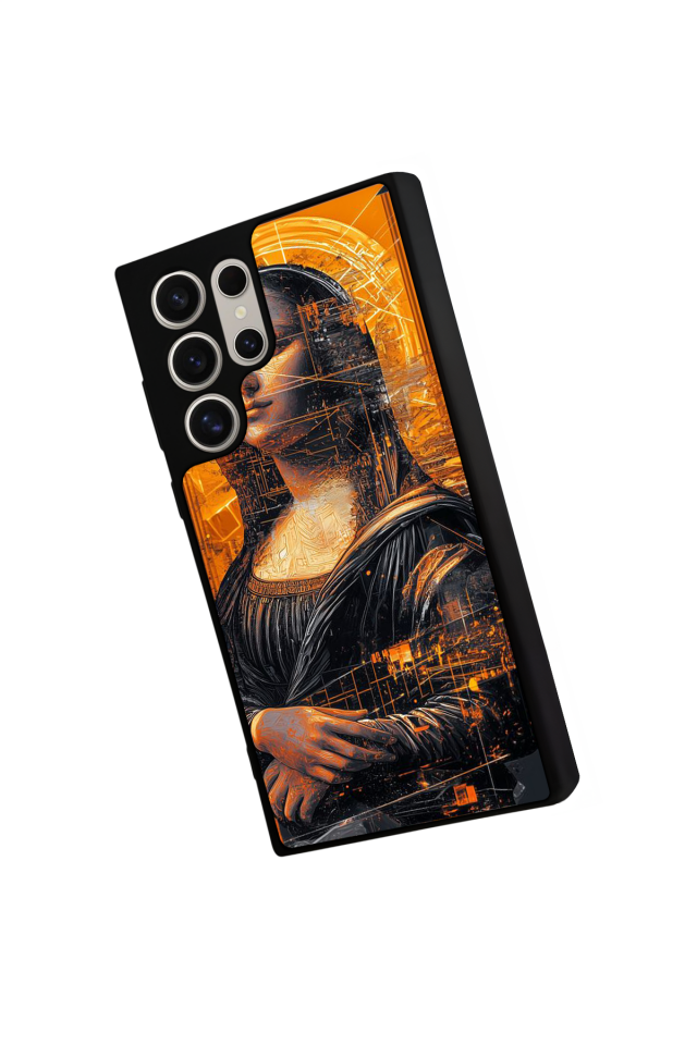 Samsung Galaxy S23 Ultra Uyumlu Monalisa Tasarımlı Glossy Premium Kılıf