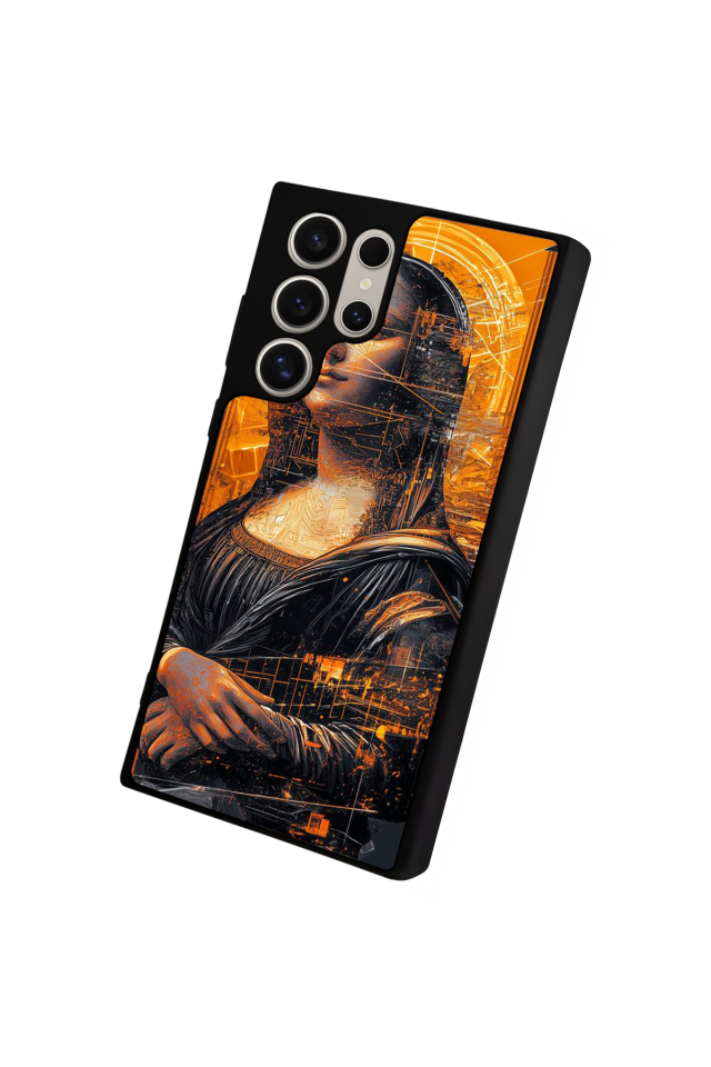Samsung Galaxy S23 Ultra Uyumlu Monalisa Tasarımlı Glossy Premium Kılıf