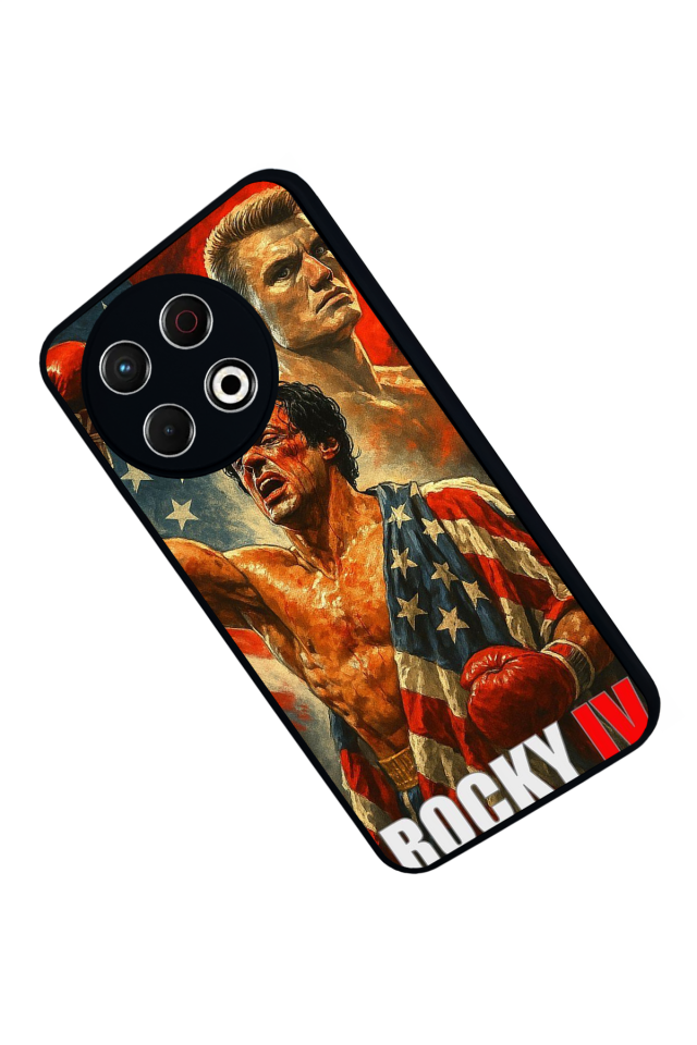 Tecno Spark 30 Pro Uyumlu Rocky Tasarımlı Glossy Premium Kılıf