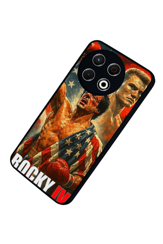 Tecno Spark 30 Pro Uyumlu Rocky Tasarımlı Glossy Premium Kılıf