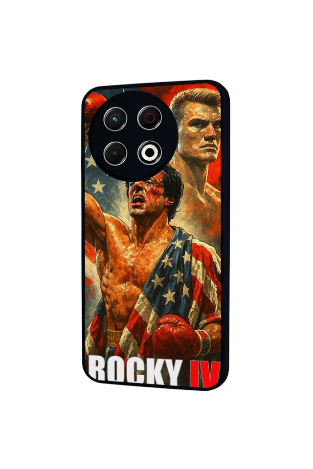 Tecno Spark 30 Pro Uyumlu Rocky Tasarımlı Glossy Premium Kılıf