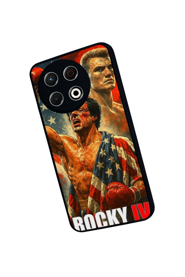 Tecno Spark 30 Pro Uyumlu Rocky Tasarımlı Glossy Premium Kılıf