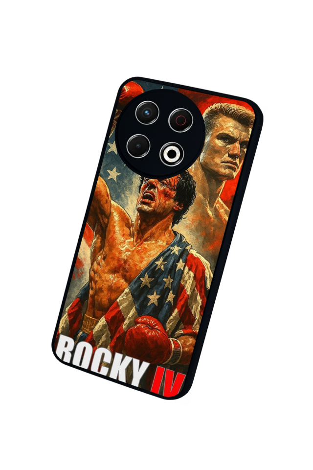 Tecno Spark 30 Pro Uyumlu Rocky Tasarımlı Glossy Premium Kılıf