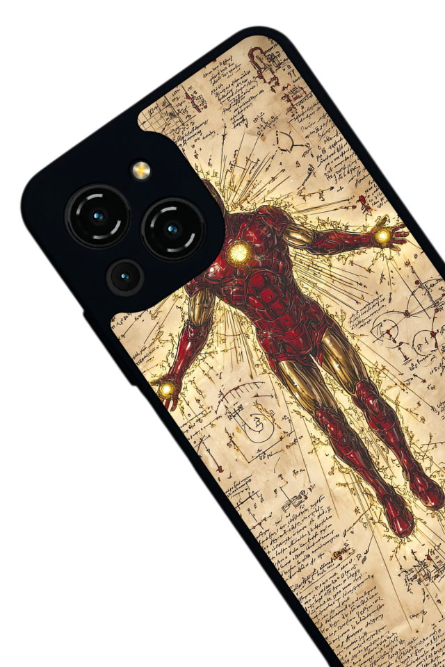 Reeder S23 Pro Max Uyumlu  Iron Man ( Demir Adam ) Tasarımlı Glossy Premium Kılıf
