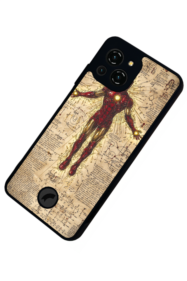 Reeder S23 Pro Max Uyumlu  Iron Man ( Demir Adam ) Tasarımlı Glossy Premium Kılıf