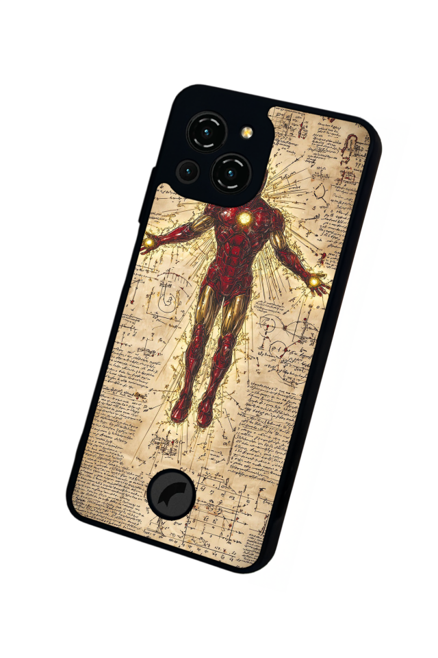 Reeder S23 Pro Max Uyumlu  Iron Man ( Demir Adam ) Tasarımlı Glossy Premium Kılıf