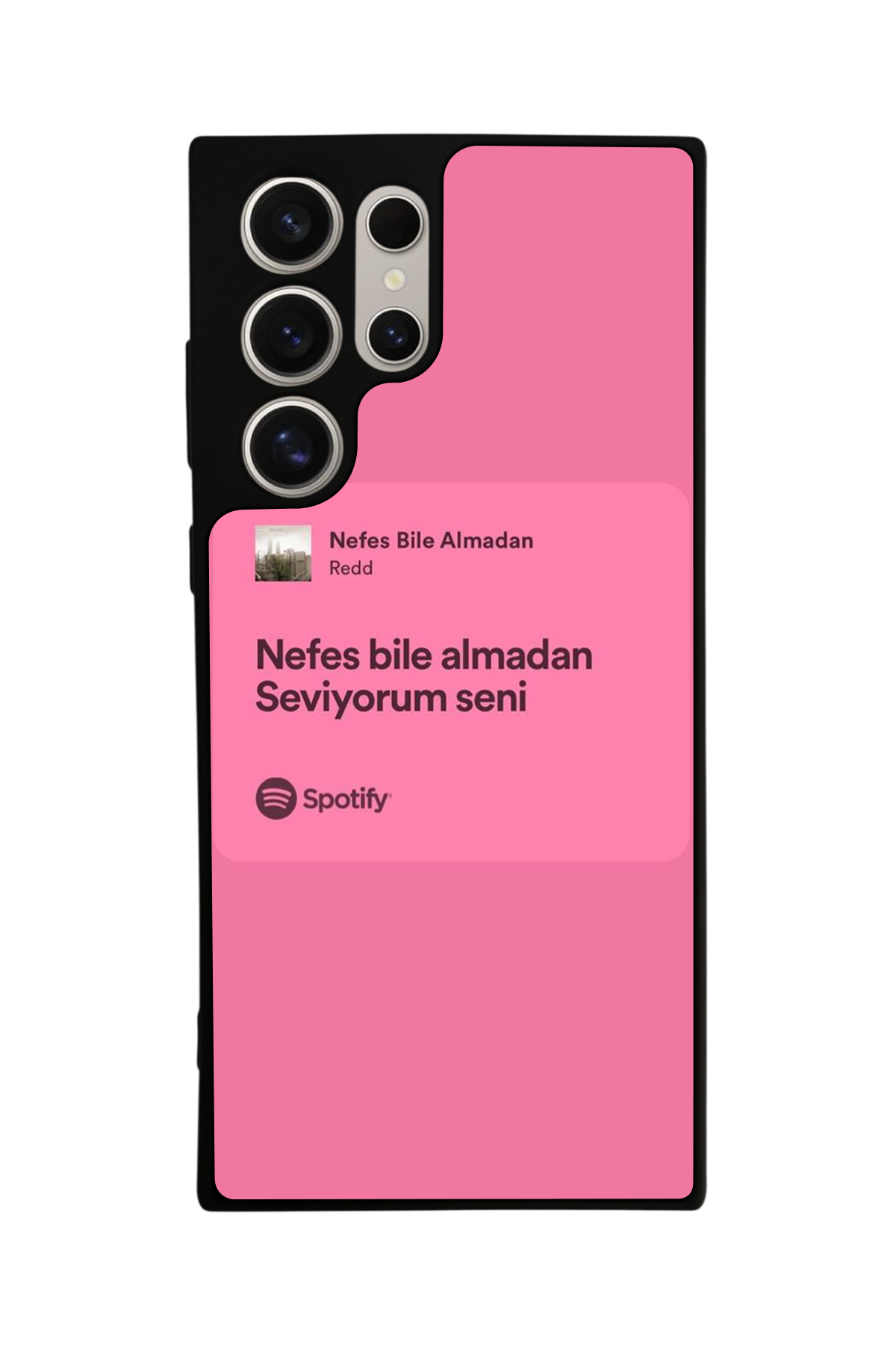 Samsung Galaxy S22 Ultra Uyumlu Sarki Sozleri Tasarımlı Glossy Premium Kılıf
