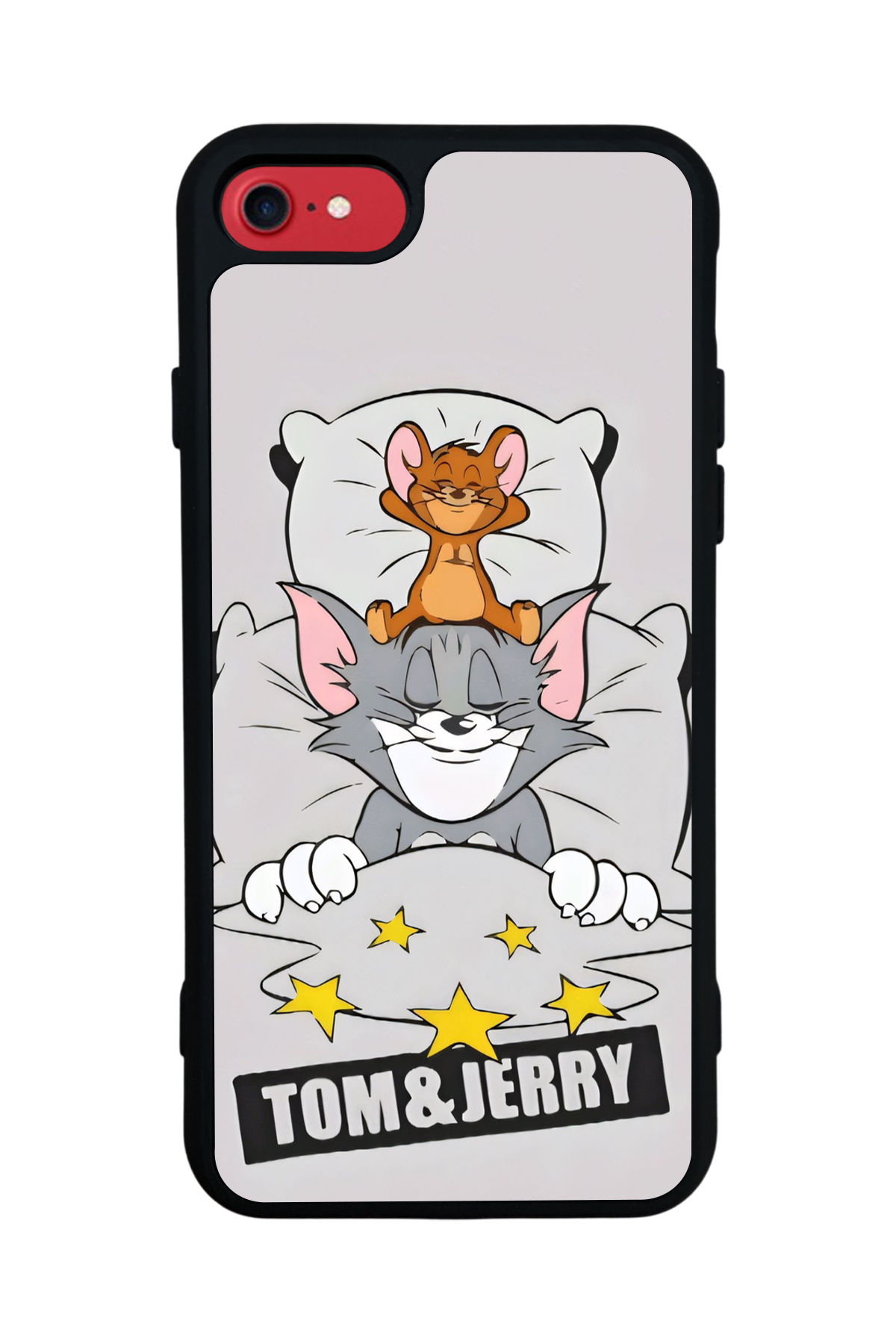 iPhone SE Uyumlu Tom And Jerry Tasarımlı Glossy Premium Kılıf