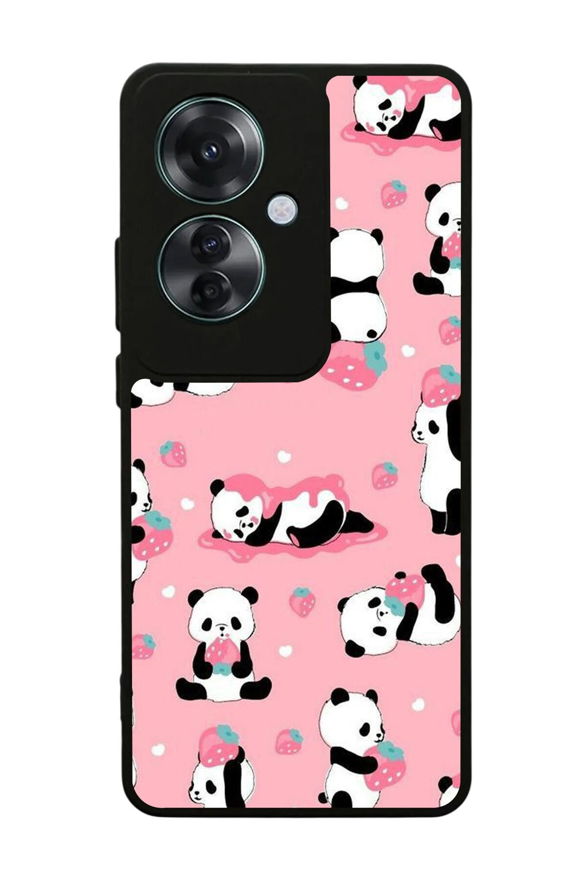 Oppo Reno 11F Uyumlu Panda Tasarımlı Glossy Premium Kılıf