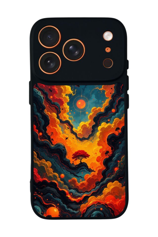 iPhone 17 Pro Max Uyumlu Abstract Tasarımlı Glossy Premium Kılıf