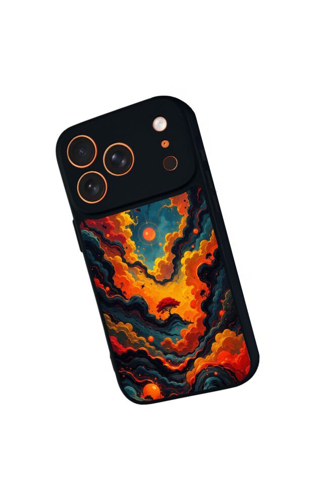 iPhone 17 Pro Max Uyumlu Abstract Tasarımlı Glossy Premium Kılıf