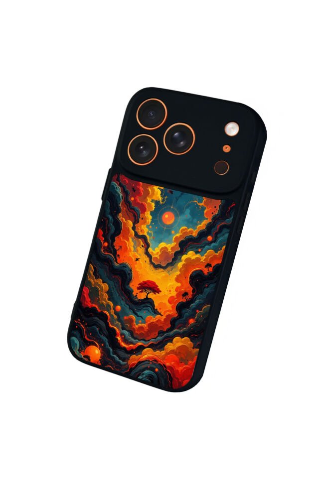 iPhone 17 Pro Max Uyumlu Abstract Tasarımlı Glossy Premium Kılıf