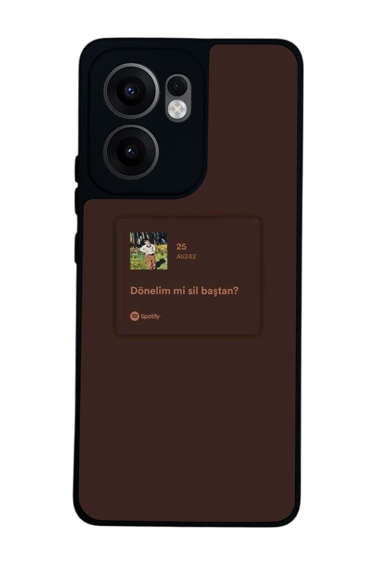 Oppo Reno 13F Uyumlu Sarki Sozleri Tasarımlı Glossy Premium Kılıf