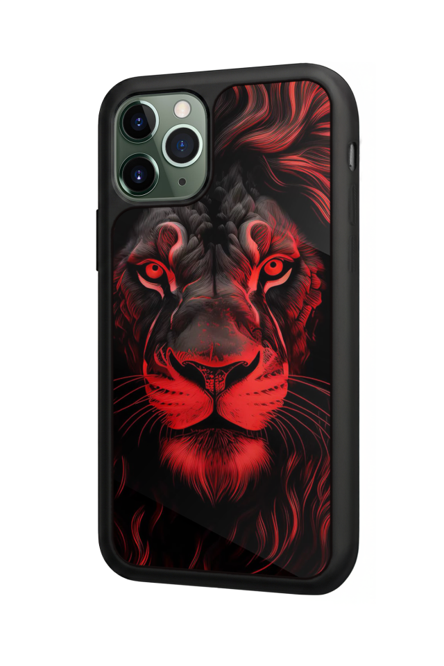 iPhone 11 Pro Max Uyumlu Aslan Tasarımlı Glossy Premium Kılıf