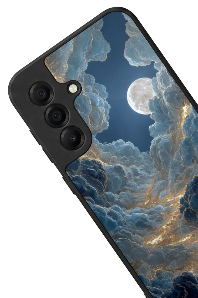 Samsung Galaxy A17 Uyumlu Ay Tasarımlı Glossy Premium Kılıf