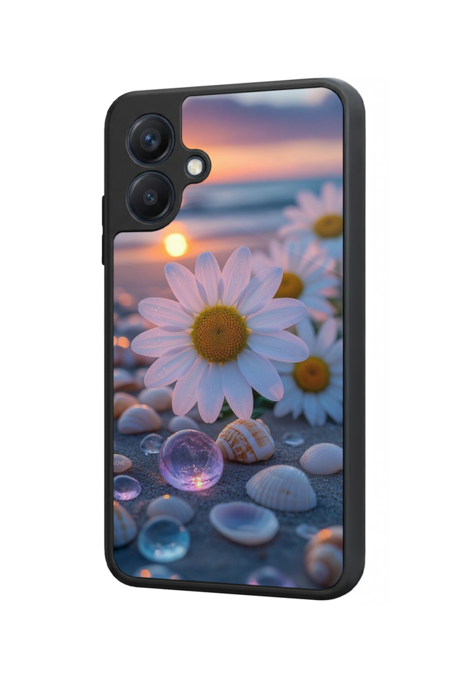 Samsung Galaxy A07 Uyumlu Cicek Tasarımlı Glossy Premium Kılıf