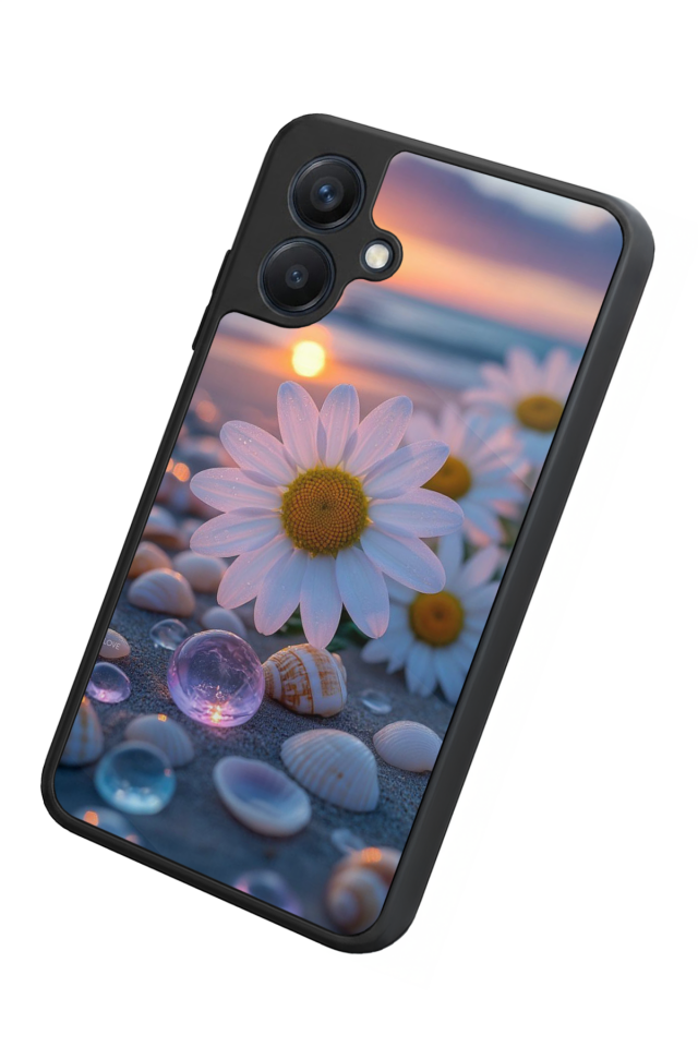 Samsung Galaxy A07 Uyumlu Cicek Tasarımlı Glossy Premium Kılıf