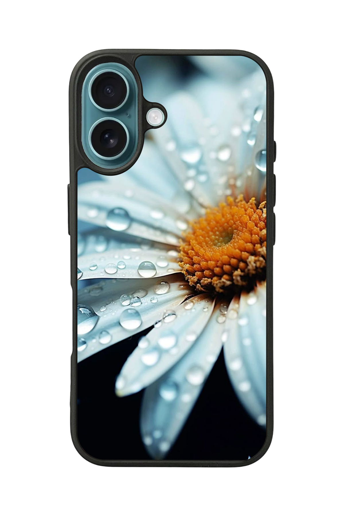 iPhone 16 Uyumlu Cicek Tasarımlı Glossy Premium Kılıf