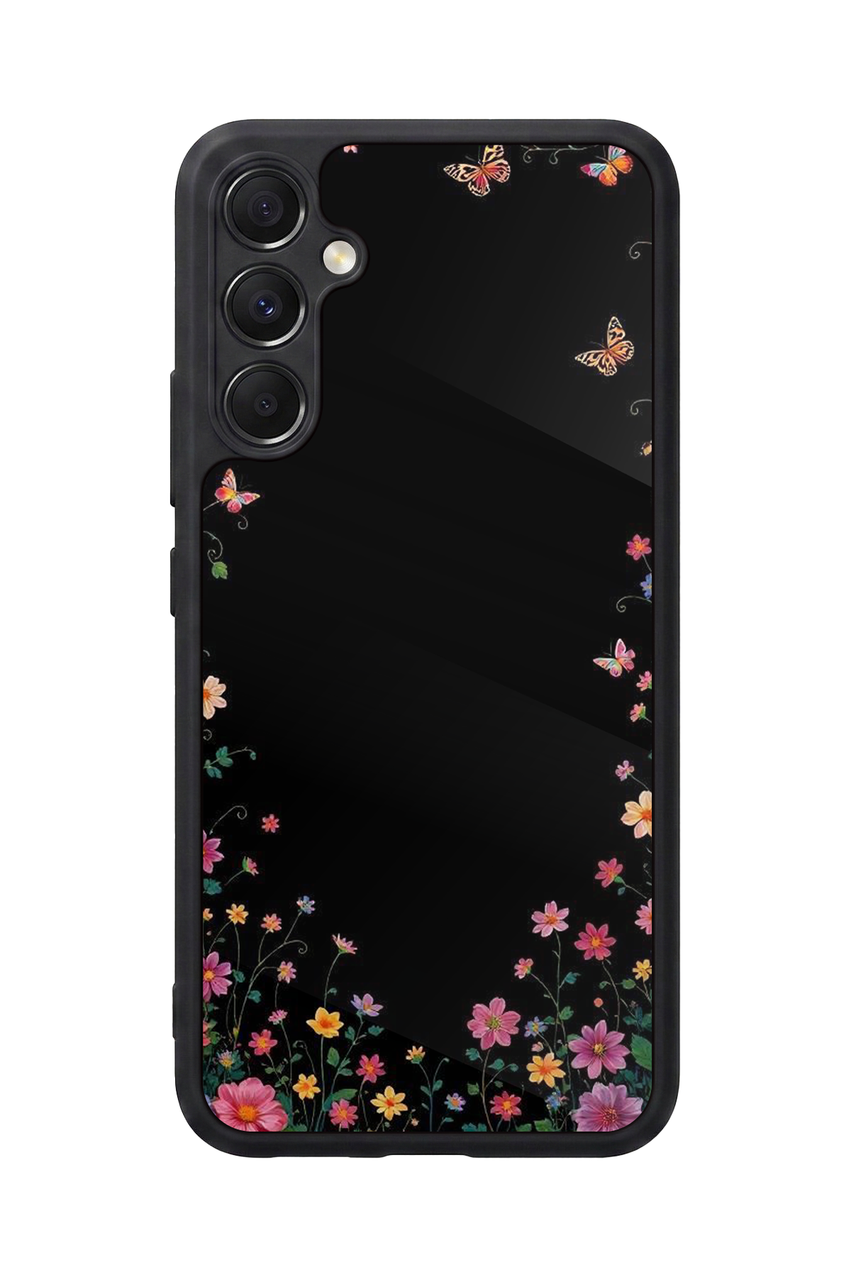 Samsung Galaxy A34 Uyumlu Floral Tasarımlı Glossy Premium Kılıf