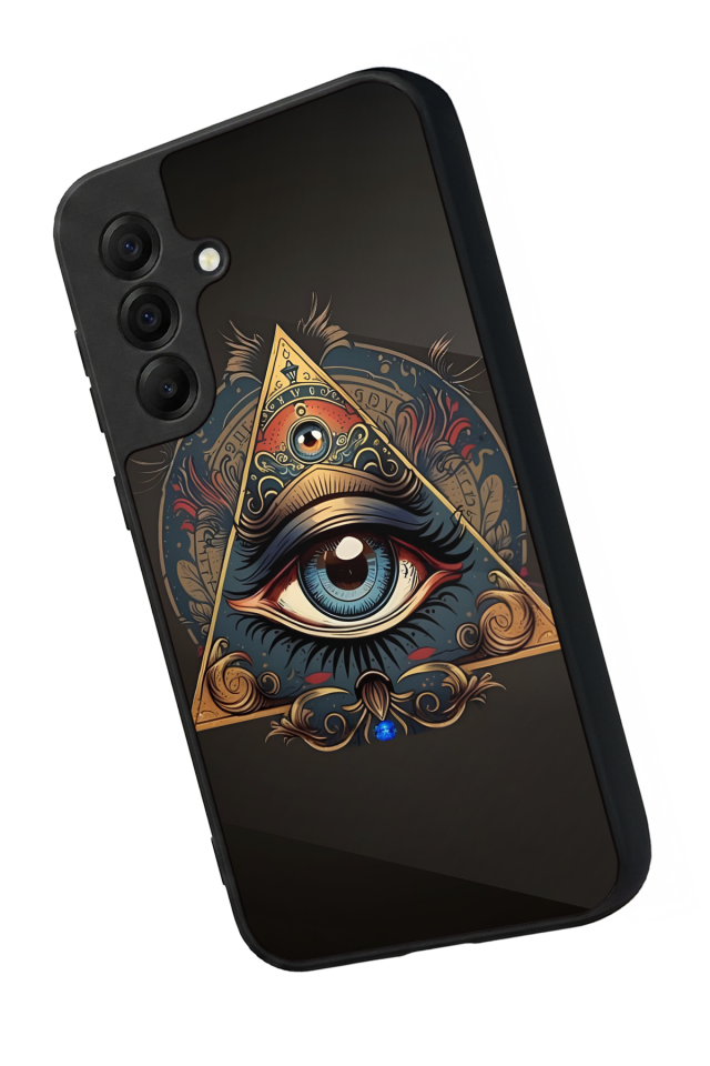 Samsung Galaxy A17 Uyumlu Göz Tasarımlı Glossy Premium Kılıf