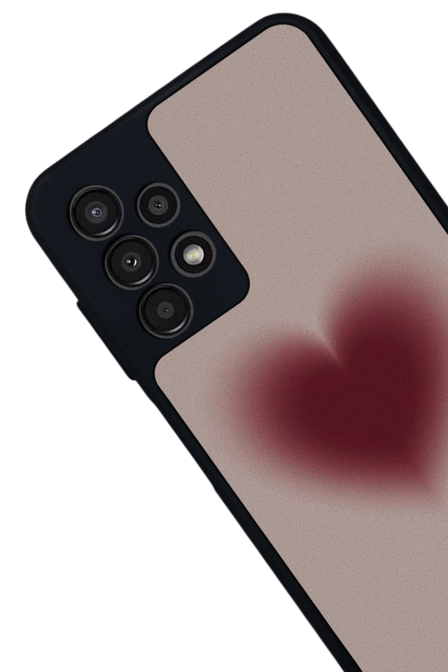 Samsung Galaxy A23 Uyumlu Kalp Love Tasarımlı Glossy Premium Kılıf