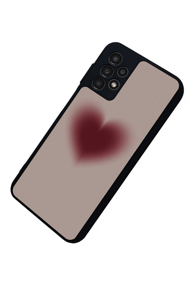 Samsung Galaxy A23 Uyumlu Kalp Love Tasarımlı Glossy Premium Kılıf