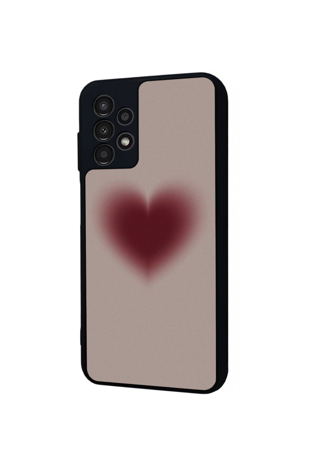 Samsung Galaxy A23 Uyumlu Kalp Love Tasarımlı Glossy Premium Kılıf