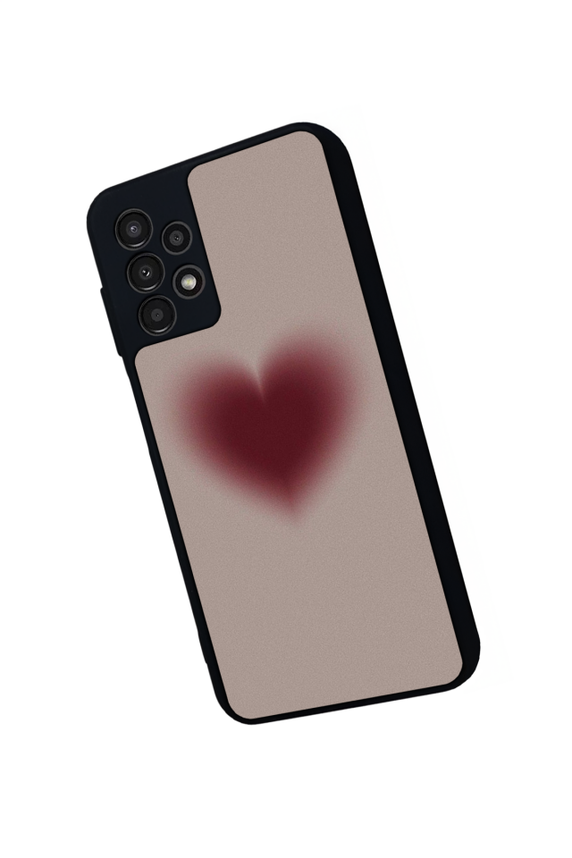 Samsung Galaxy A23 Uyumlu Kalp Love Tasarımlı Glossy Premium Kılıf