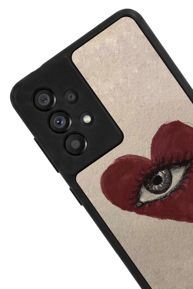 Samsung Galaxy A73 Uyumlu Kalp Love Tasarımlı Glossy Premium Kılıf