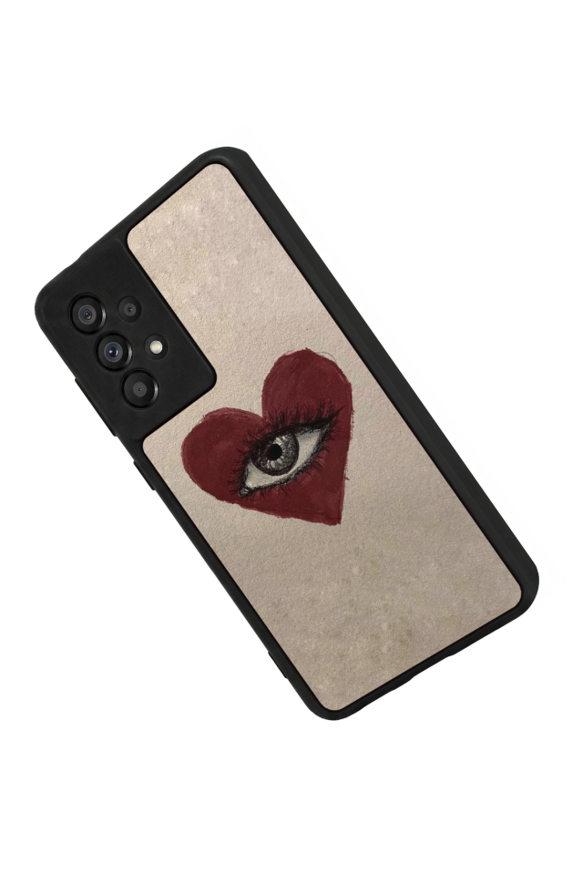 Samsung Galaxy A73 Uyumlu Kalp Love Tasarımlı Glossy Premium Kılıf