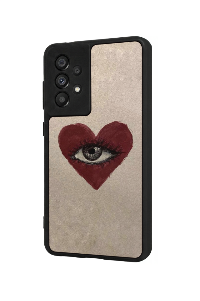 Samsung Galaxy A73 Uyumlu Kalp Love Tasarımlı Glossy Premium Kılıf