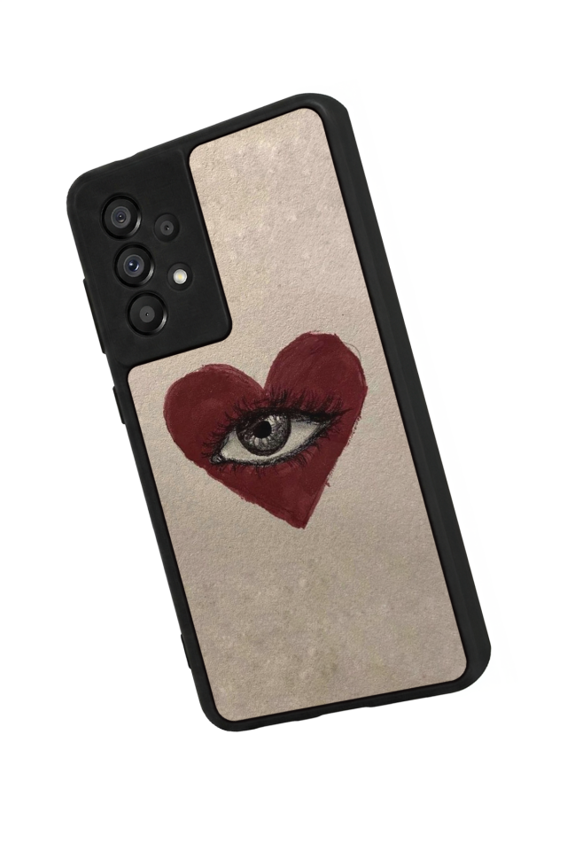 Samsung Galaxy A73 Uyumlu Kalp Love Tasarımlı Glossy Premium Kılıf