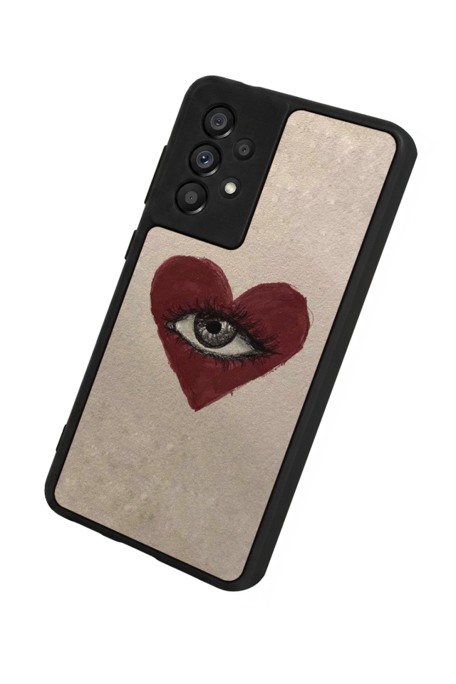 Samsung Galaxy A73 Uyumlu Kalp Love Tasarımlı Glossy Premium Kılıf