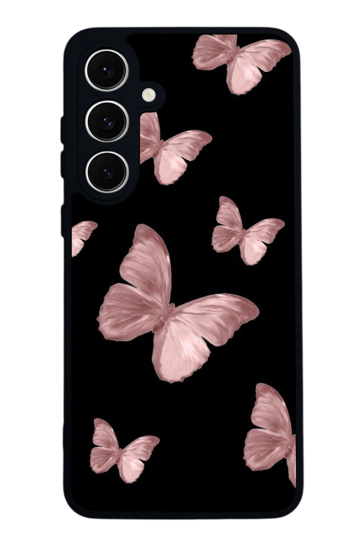 Samsung Galaxy S24 FE Uyumlu Kelebek Tasarımlı Glossy Premium Kılıf