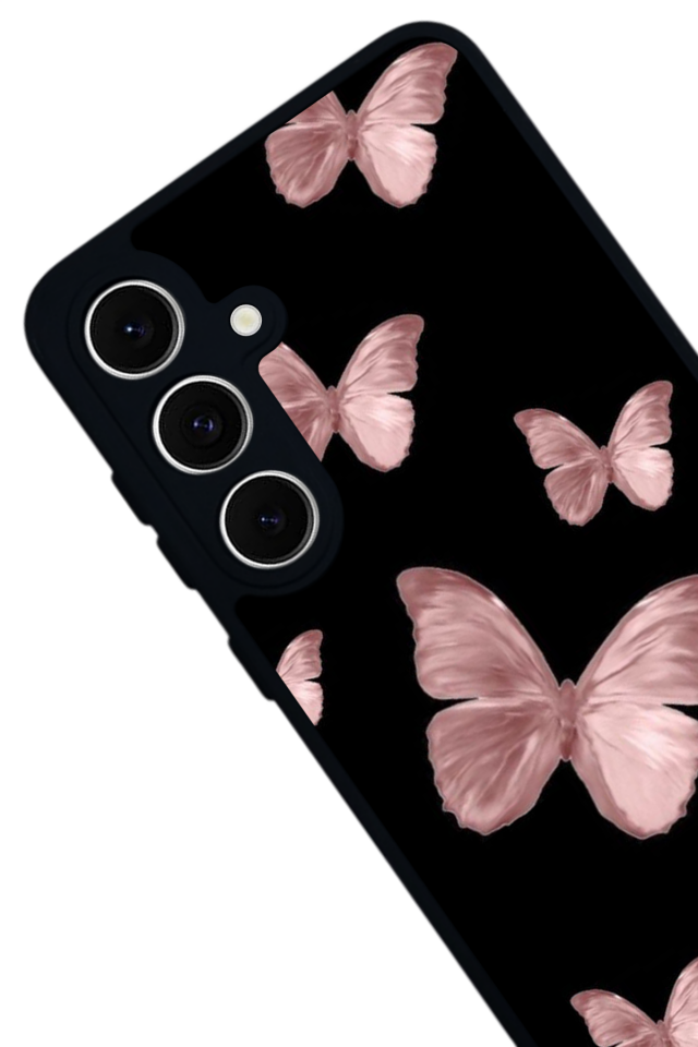 Samsung Galaxy S24 FE Uyumlu Kelebek Tasarımlı Glossy Premium Kılıf