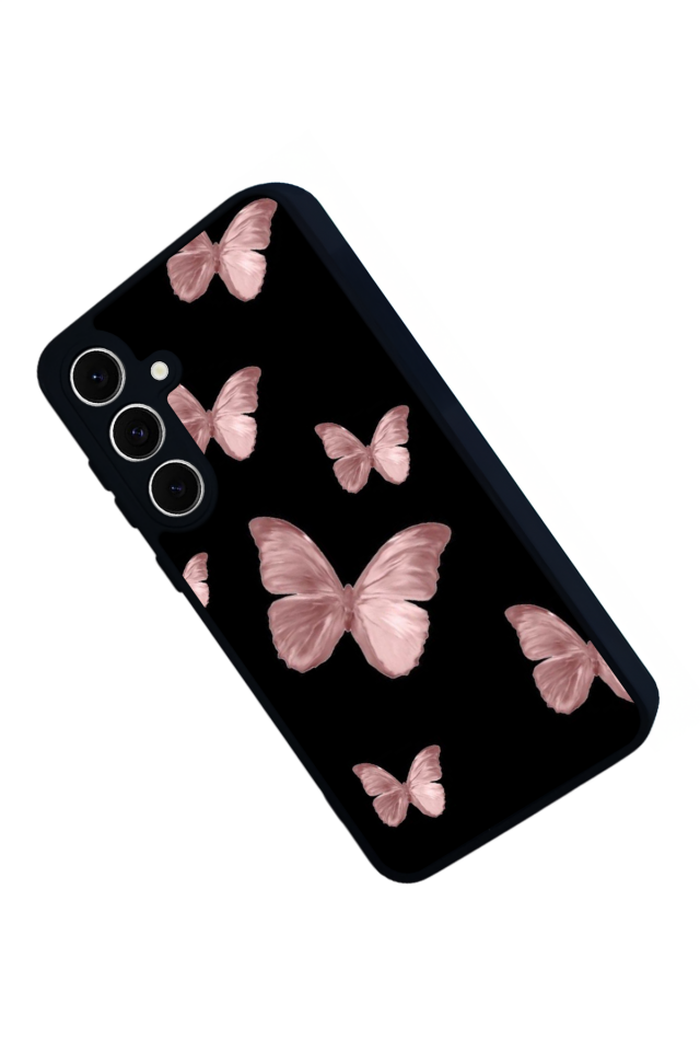 Samsung Galaxy S24 FE Uyumlu Kelebek Tasarımlı Glossy Premium Kılıf