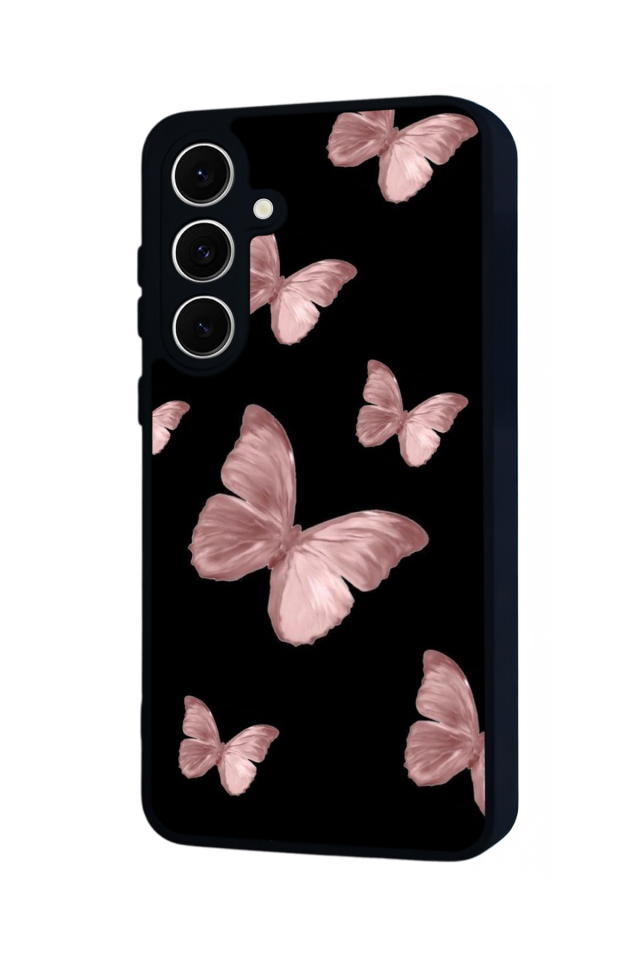 Samsung Galaxy S24 FE Uyumlu Kelebek Tasarımlı Glossy Premium Kılıf