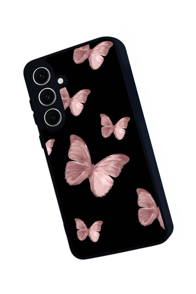 Samsung Galaxy S24 FE Uyumlu Kelebek Tasarımlı Glossy Premium Kılıf