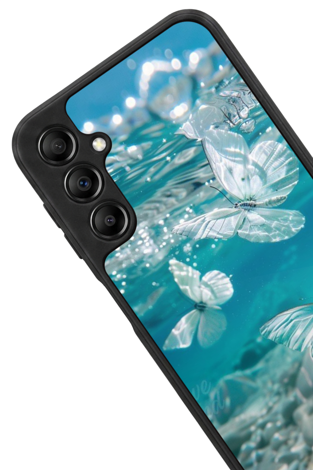 Samsung Galaxy A14 Uyumlu Kelebek Tasarımlı Glossy Premium Kılıf