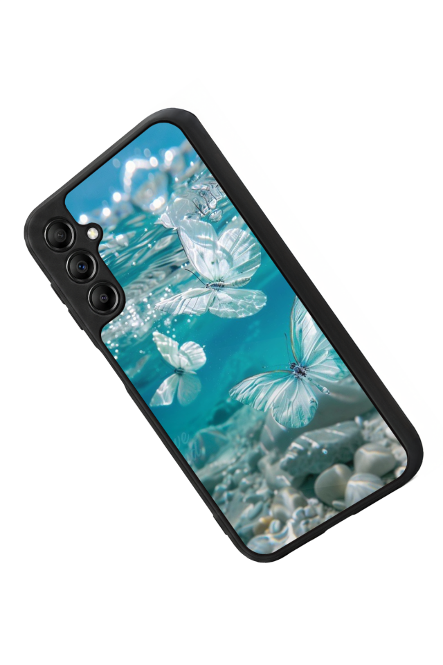 Samsung Galaxy A14 Uyumlu Kelebek Tasarımlı Glossy Premium Kılıf