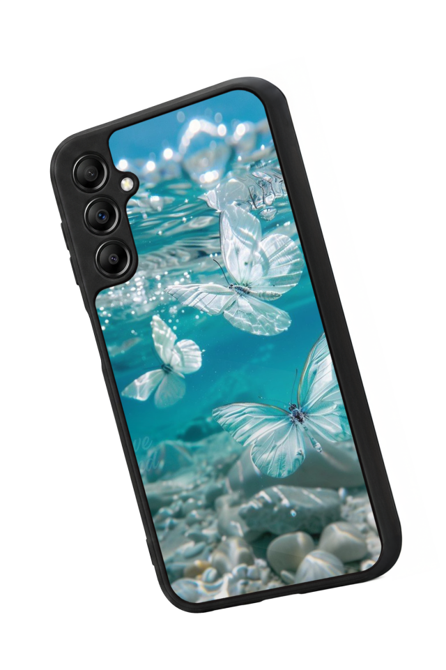 Samsung Galaxy A14 Uyumlu Kelebek Tasarımlı Glossy Premium Kılıf