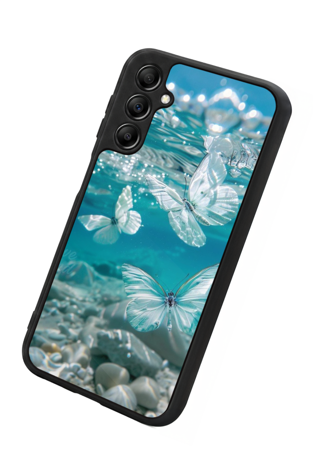 Samsung Galaxy A14 Uyumlu Kelebek Tasarımlı Glossy Premium Kılıf