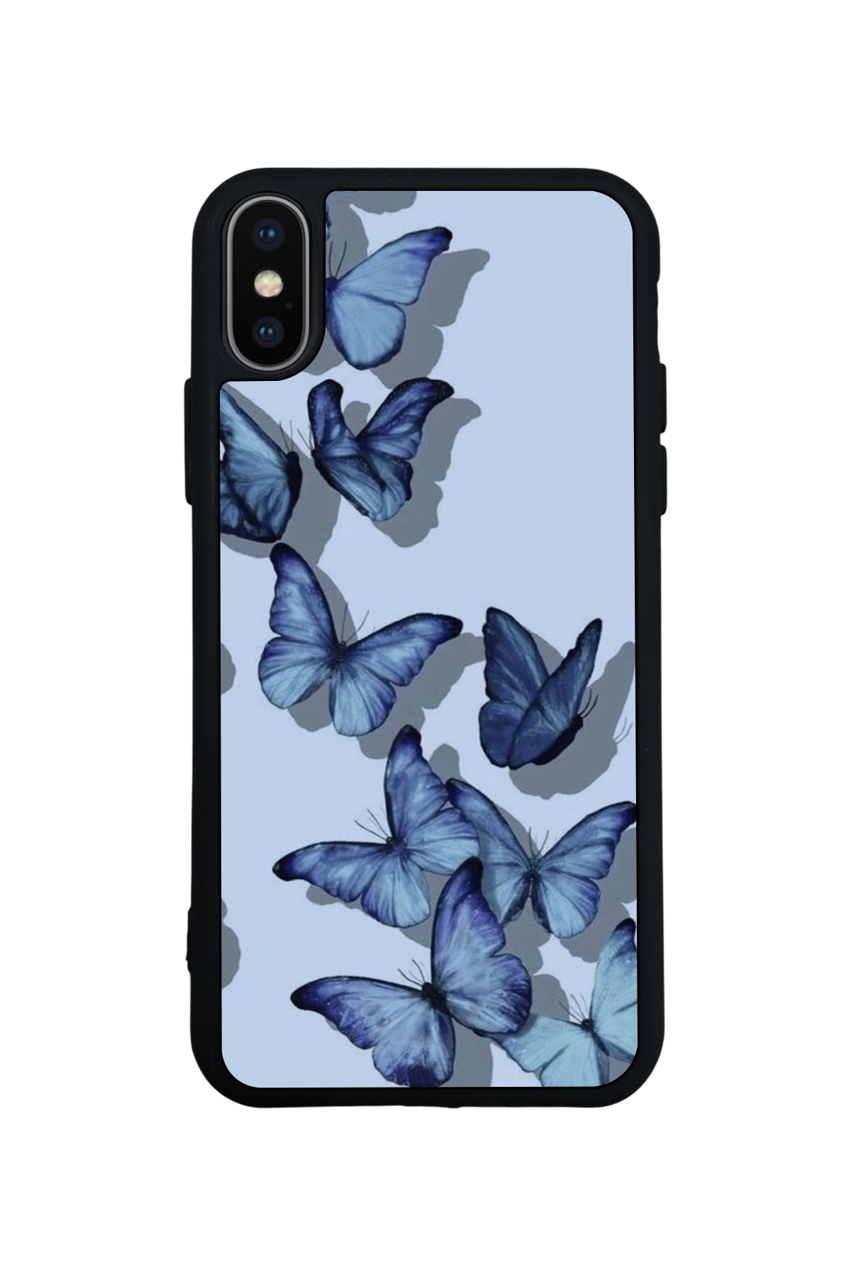 iPhone XS Max Uyumlu Kelebek Tasarımlı Glossy Premium Kılıf