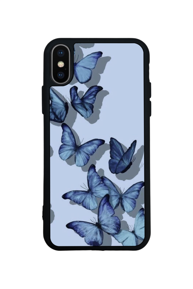 iPhone XS Max Uyumlu Kelebek Tasarımlı Glossy Premium Kılıf