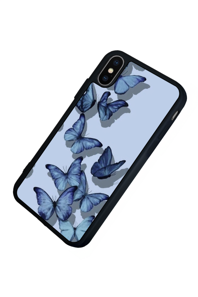 iPhone XS Max Uyumlu Kelebek Tasarımlı Glossy Premium Kılıf